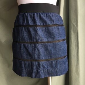 JODI ARNOLD 🌟 Jean Skirt w/ Elastic Waist